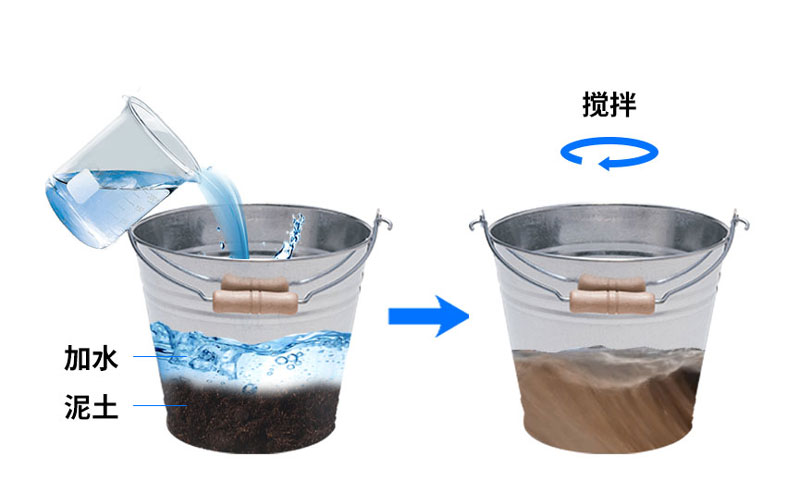 土壤墑情監(jiān)測系統(tǒng)安裝之攪拌泥土